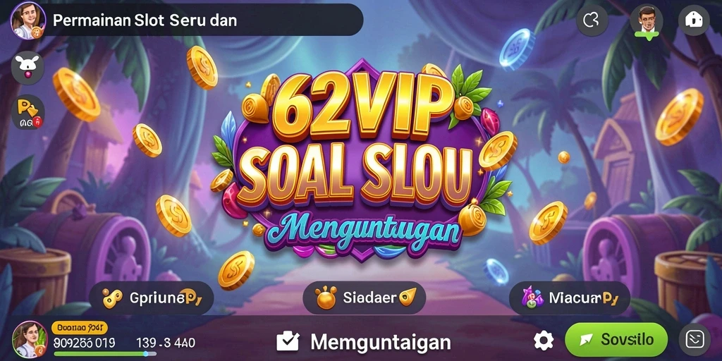 Tampilan menarik saat bermain game slot di 62VIP.