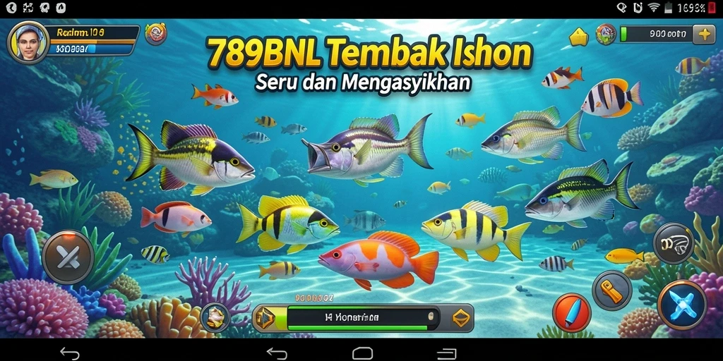 Tangkapan layar gameplay Tembak Ikan yang mendebarkan di 789BNL.