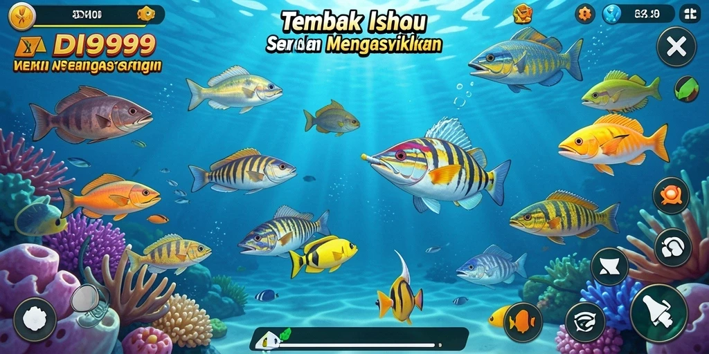 Tangkapan layar gameplay ADI99 yang menampilkan aksi seru Tembak Ikan.