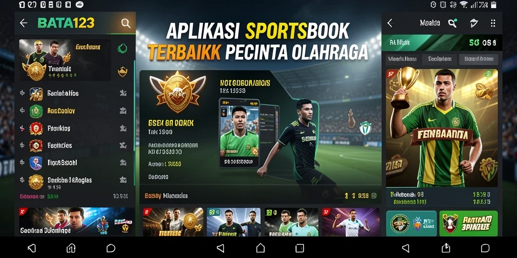 Screenshot menunjukkan antarmuka aplikasi Sportsbook BATA123 yang user-friendly.