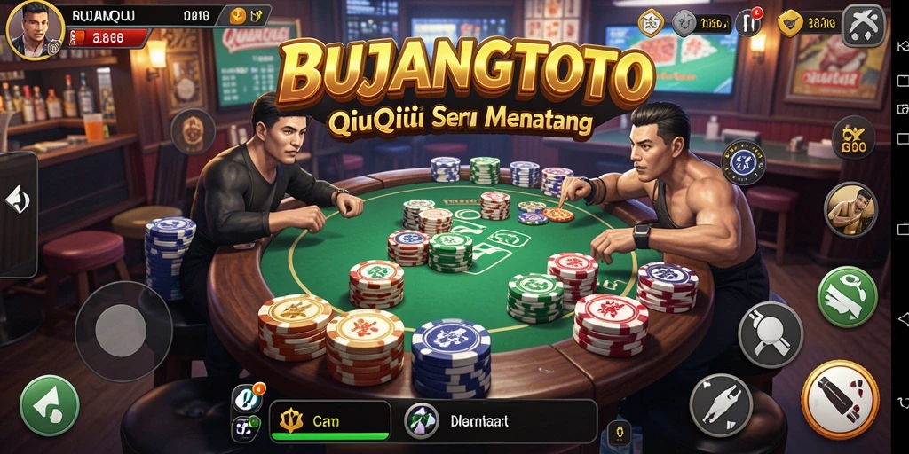 Tampilan gameplay QiuQiu yang menegangkan di BUJANGTOTO.