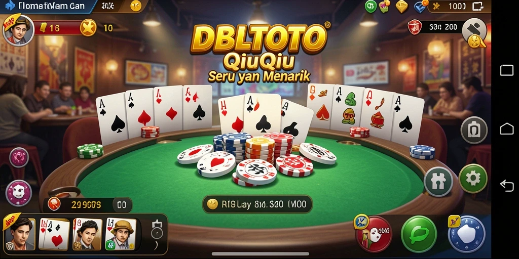 Tampilan gameplay menarik dari DBLTOTO dengan suasana QiuQiu yang seru.