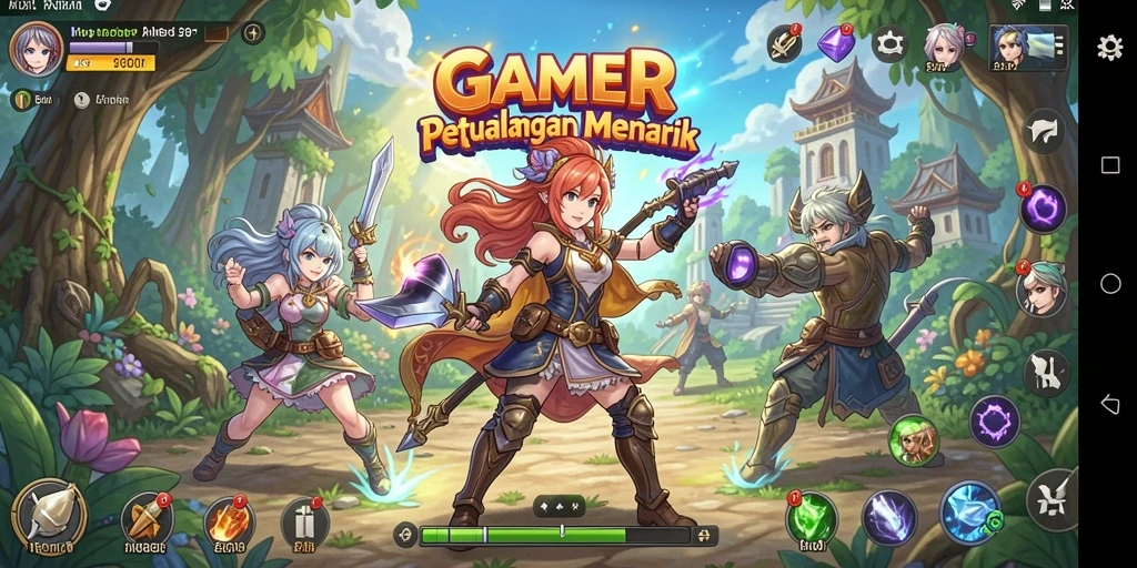 Gameplay seru dengan karakter anime favorit di GAMERP.