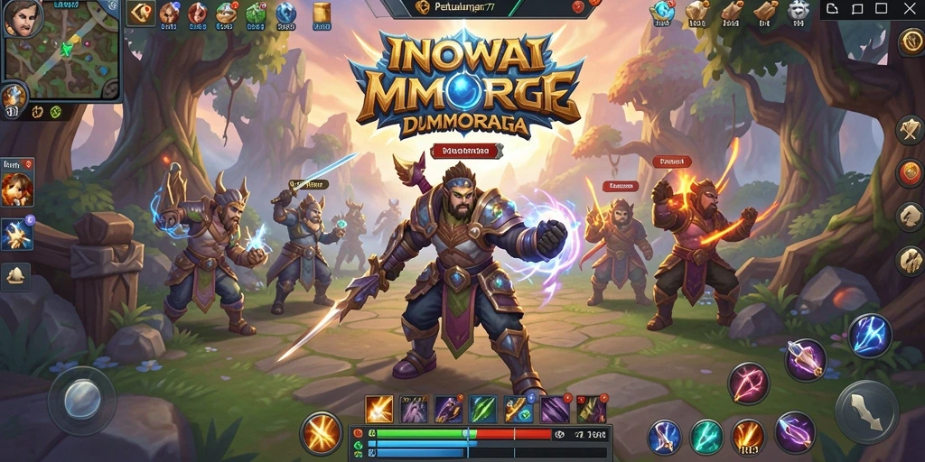 Tampilan gameplay menarik dari INOVA77 dalam dunia MMORPG.