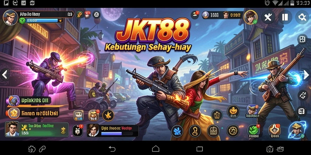Tampilan antarmuka JKT88 yang sederhana dan informatif.