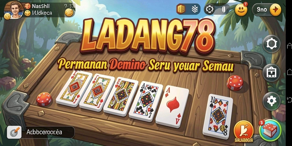 Tampilan menarik gameplay Domino di LADANG78 yang seru.