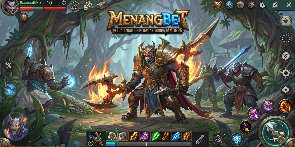 Tampilan menarik gameplay MMORPG MENANGBET dengan aksi seru dan grafis menakjubkan.