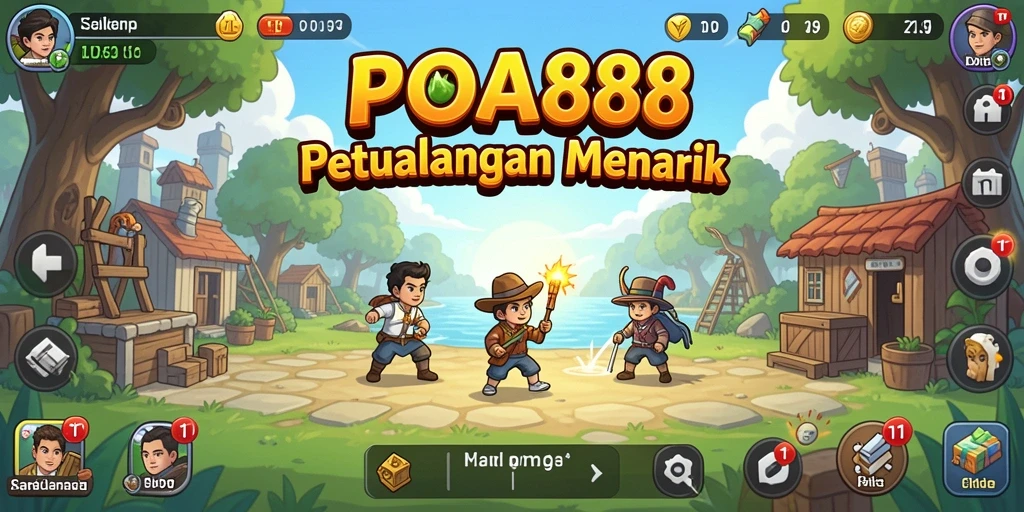 Tampilan gameplay Idle POA88 yang seru dan penuh warna.