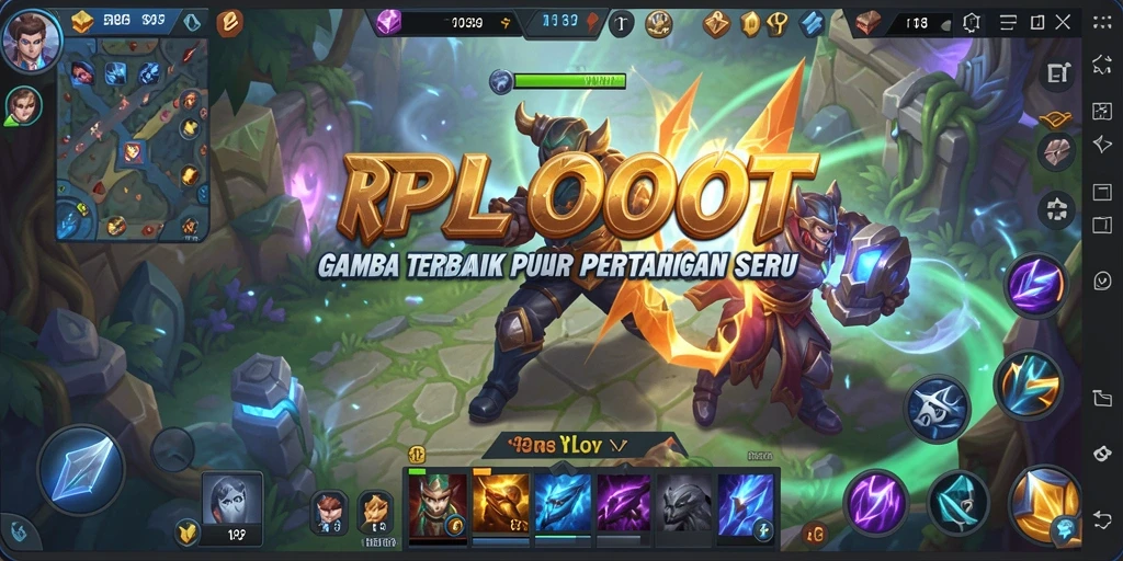 Screenshot menampilkan pertempuran seru di RPLOOT dengan efek visual memukau.