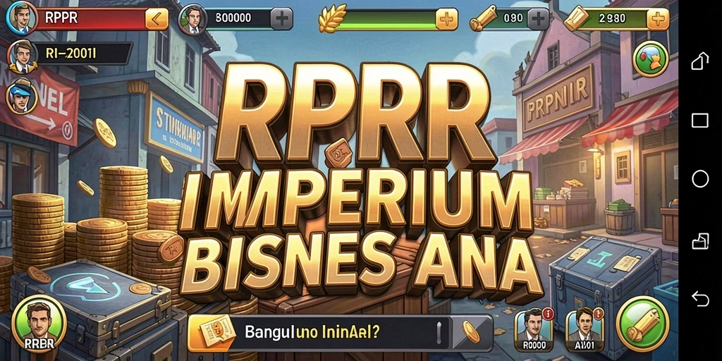 Tampilan gameplay RPRR yang menampilkan pengelolaan bisnis Tycoon.