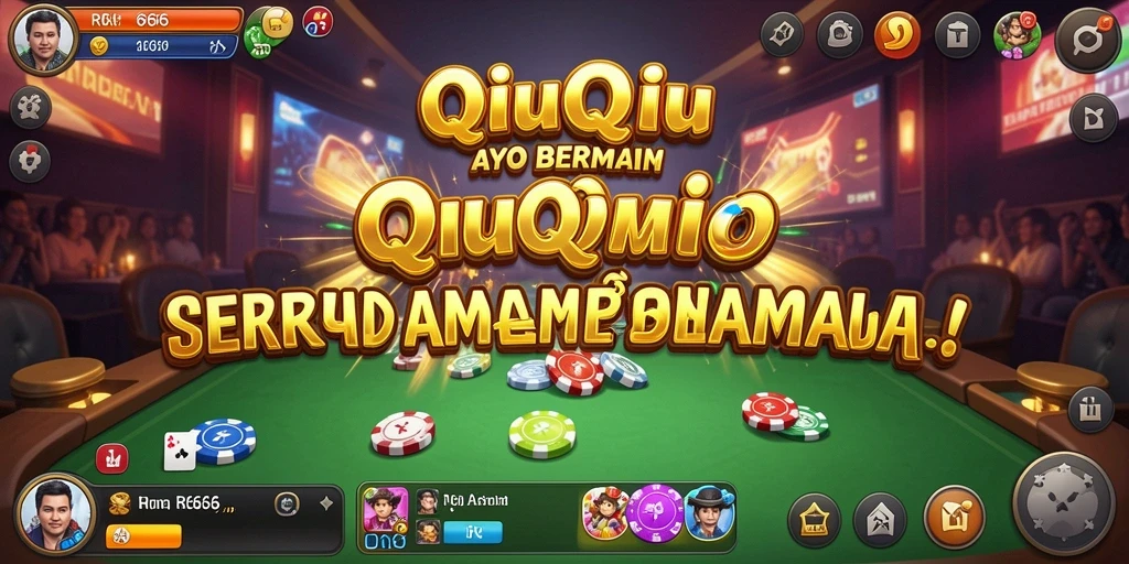 Tampilan gameplay QiuQiu yang menarik dan interaktif.