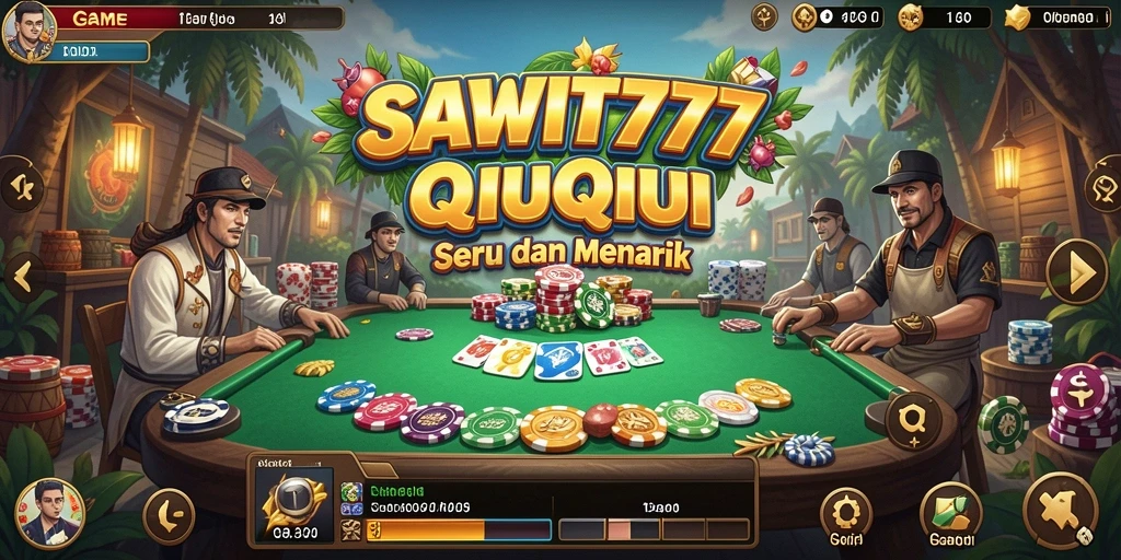 Screenshot gameplay SAWIT777 menampilkan aksi seru QiuQiu.
