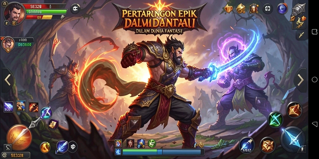 Gameplay seru SE328 dengan aksi pertarungan intens.