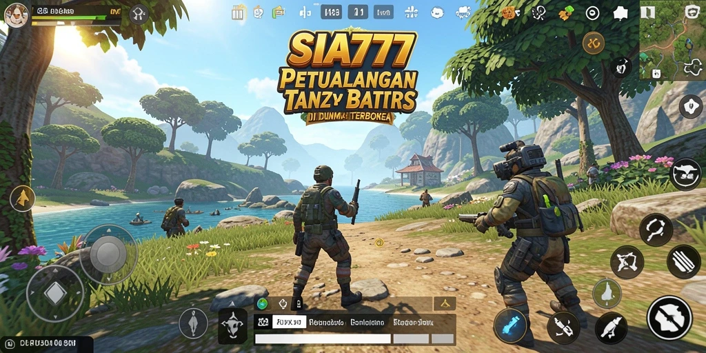 Menampilkan aksi gameplay seru dalam dunia terbuka SIA777.
