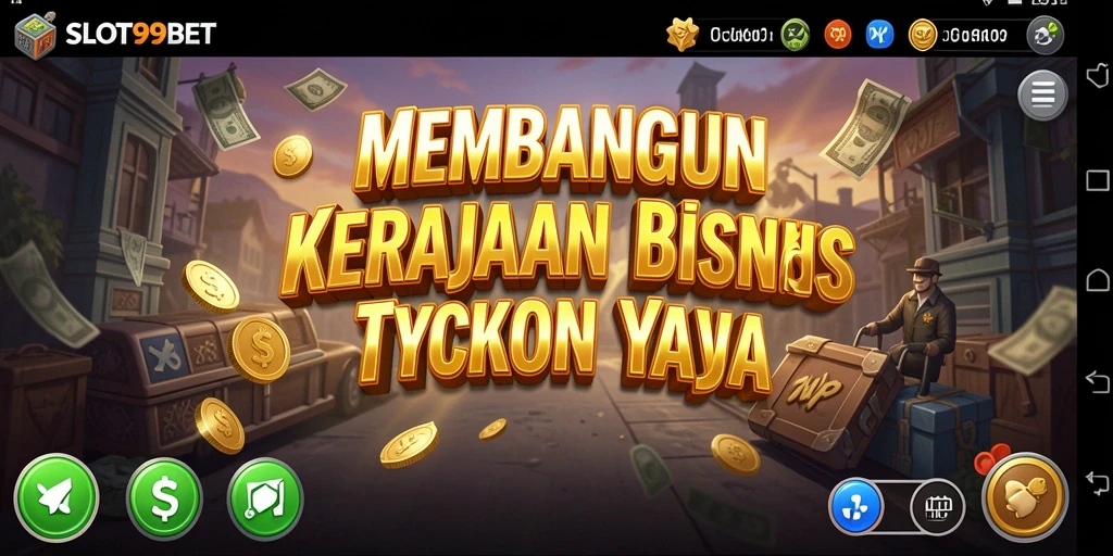 Tampilan gameplay menarik dalam membangun bisnis Tycoon.