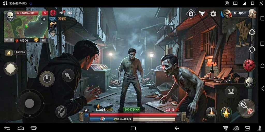 Tangkapan layar menggambarkan suasana mencekam dalam gameplay horor.
