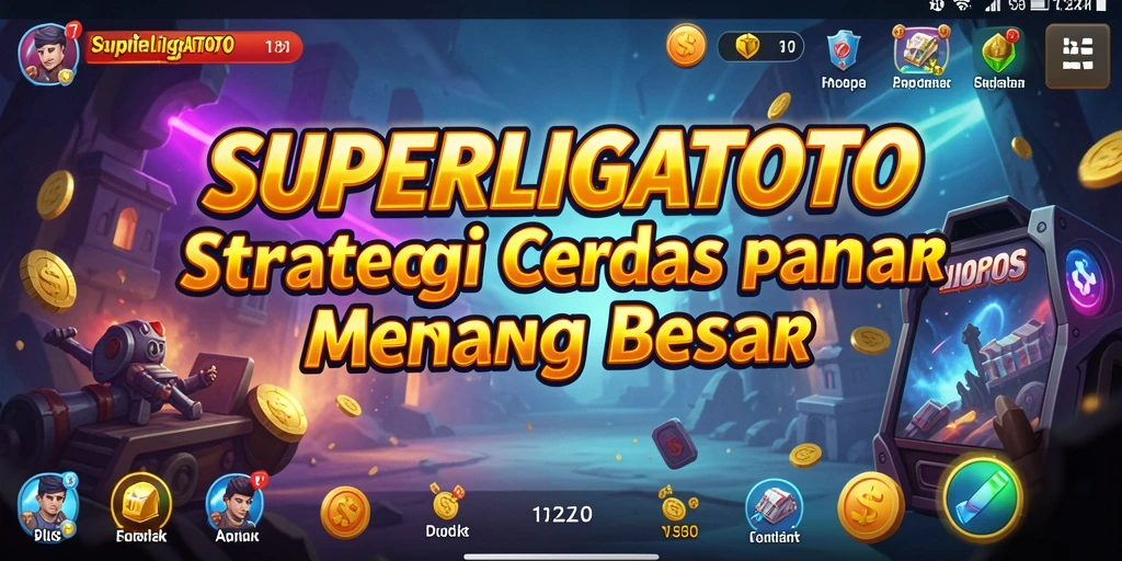 Tampilan gameplay SUPERLIGATOTO yang mendebarkan dan menegangkan.