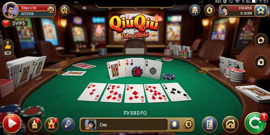 Tampilan gameplay QiuQiu yang seru dan menegangkan di SVIP5.