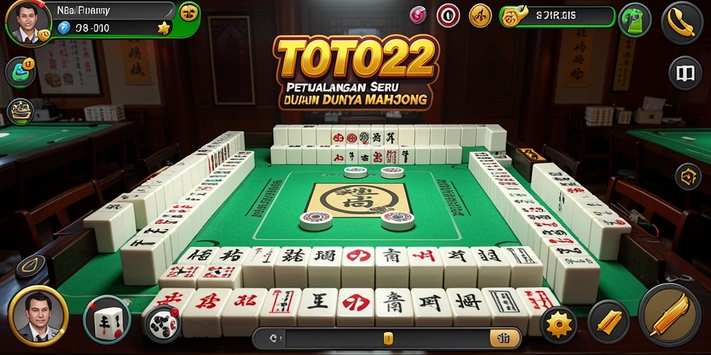 Screenshot gameplay TOTO22 yang menunjukkan keseruan permainan Mahjong.